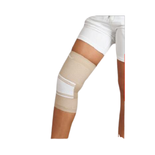 Тканевая поддерживающая повязка на колено