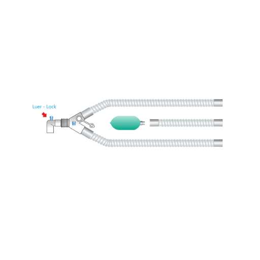 Set circuit respirator autoclavabil, neonatal, silicon