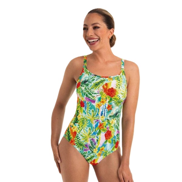 Costum de baie special cu buzunare pentru proteză ANITA Care Tropical Life